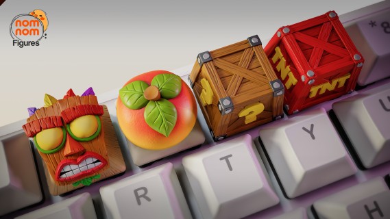 Crash Bandicoot Keycaps